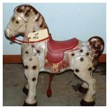 Mobo Bronco Ride-On Horse with Red Saddle