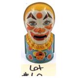 J. Chein & Co. Clown Tin Litho. Mechanical Bank
