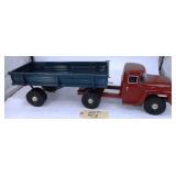 Soviet-Era ZIL Truck & Side Dump Trailer