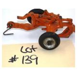 Arcade Cast Iron 2 Bottom Plow with Wheels