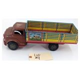 Marx Lazy Day Farms 18-Inch Litho Tin Farm Truck