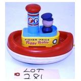 Fisher-Price Tuggy Tooter Boat Pull Toy