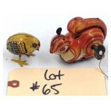 Two Japan Tin Wind-Up Tin Toys (not working)