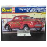 Factory Sealed Revell Big John 41 Willys Gasser 85
