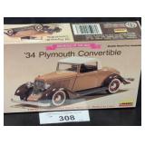 Lindberg ï¿½34 Plymouth Convertible Model Kit No. 21
