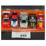 5 Slot Cars with Assorted Models