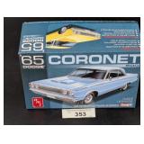 1965 Dodge Coronet Model Kit, Open Box
