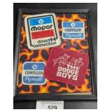 Chrysler Mopar Patches Display