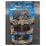 3 West Coast Choppers 1:18 Scale Die Cast Choppers