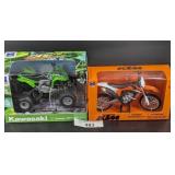 Kawasaki 4 Wheeler and KTM Motorcycle Die Cast Mod