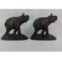 Vintage Cast Iron Elephant Bookends