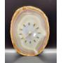 Mid-Century Agate Wall Clock
