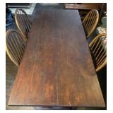 Wooden table and 4 chairs