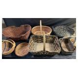 Lot of wicker baskets