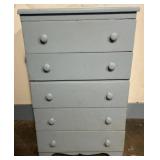 Small wooden 5 drawer cabinet