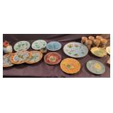 Miscellaneous decorative cups and plates