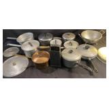 Miscellaneous pots and pans