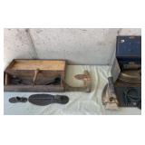 Vintage shoe horns and irons