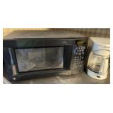 Microwave, coffee maker, and crock pot