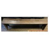 Wooden bench