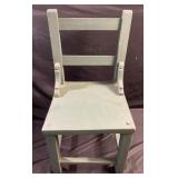 Wooden childrenï¿½s table and stool