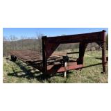 Homemade hay trailer