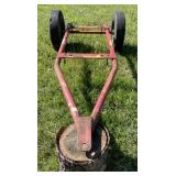Metal frame for a yard cart