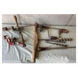 Vintage brave bits and hand augers