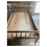 Wooden bed frame