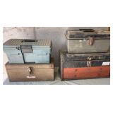 4 toolboxes and contents