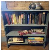 Bookshelf and contents