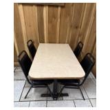 Rectangle table and 4 chairs