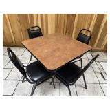 Square table and 4 chairs