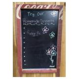 2 coca-cola themed decorative message boards