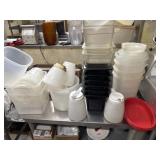 Miscellaneous plastic food containers