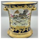 19th Century Chinese Qianlong Fox Hunt Scene Vase