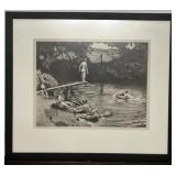 Ella Fillmore Lillie Signed Lithograph - Framed