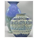 (2) Modern Ceramic Vases