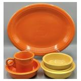 Fiestaware Platter, Bowls and Mug