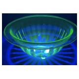 1930s Uranium Glass Mixing Bowl