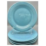 (5) Fiestaware 10.5in Dinner Plates - Turqouise