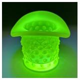 Fenton Topaz Vaseline Uranium Tophat