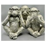 Monkey Hear, See, Speak Statues