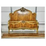 1940s Beautifully Carved Full Size Bed