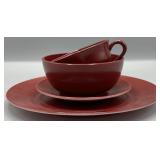 (4pcs) 1930s Hazel Atlas Ovide Platonite Dishes