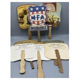 Vintage Advertising Hand Fans