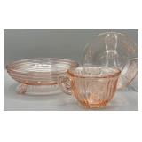 Pink Depression Glass Lot - SEE DESC