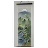 Japanese Handpainted Kakejiku Landscape Scroll