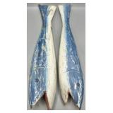 Carved Wooden Fish Decoy Nautical Coastal Wall Art