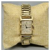 c.1937-1941 Ladies Bulova Rectangular Watch 10k GF